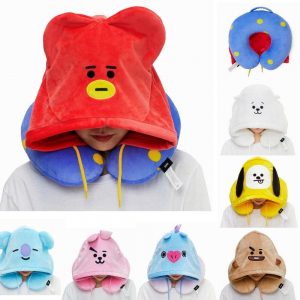 BT21 X  Hoodie Neck Pillow