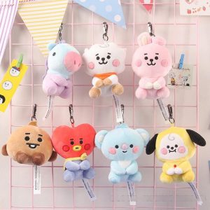 BT21 X baby sitting doll keychain