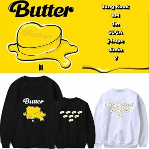 Bangtan Boys Butter Casual Round Neck Hoodie